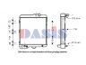AKS DASIS 480180N radiatorius, variklio aušinimas 
 Aušinimo sistema -> Radiatorius/alyvos aušintuvas -> Radiatorius/dalys
855121251A, 855121251B, 893121251K