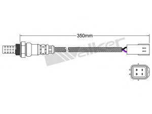 WALKER PRODUCTS 250-24851 lambda jutiklis 
 Variklis -> Variklio elektra
96945995, 96951465