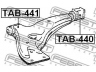 FEBEST TAB-441 valdymo svirties/išilginių svirčių įvorė 
 Ašies montavimas/vairavimo mechanizmas/ratai -> Valdymo svirtis/pasukamosios svirties sujungimas -> Montavimas/sutvirtinimas
48068-46011, 48069-46011