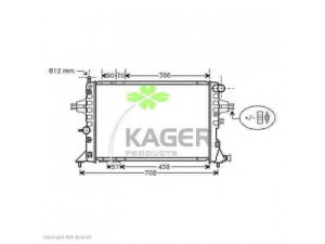 KAGER 31-0815 radiatorius, variklio aušinimas 
 Aušinimo sistema -> Radiatorius/alyvos aušintuvas -> Radiatorius/dalys
09192607, 1300210