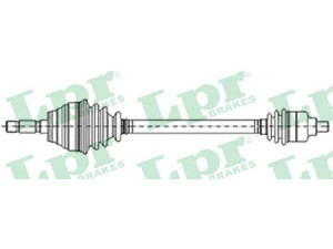 LPR DS22122 kardaninis velenas 
 Ratų pavara -> Kardaninis velenas
44010SR3020