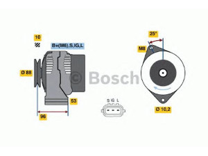 BOSCH 0 986 045 881 kintamosios srovės generatorius 
 Elektros įranga -> Kint. sr. generatorius/dalys -> Kintamosios srovės generatorius
27060 64170, 27060 64270