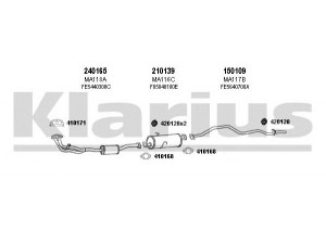 KLARIUS 570051E išmetimo sistema 
 Išmetimo sistema -> Išmetimo sistema, visa