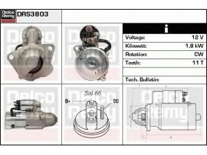 DELCO REMY DRS3803N starteris 
 Elektros įranga -> Starterio sistema -> Starteris
55350543, 55352105, 55353996, 12564088