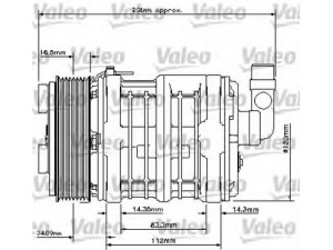 VALEO 815816 kompresorius, oro kondicionierius