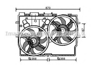 PRASCO FT7583 ventiliatorius, radiatoriaus 
 Aušinimo sistema -> Oro aušinimas
1342689080, 1358009080