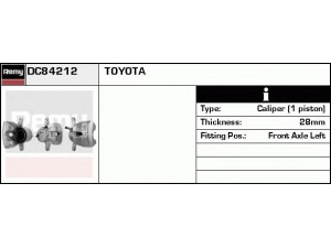 DELCO REMY DC84212 stabdžių apkaba 
 Dviratė transporto priemonės -> Stabdžių sistema -> Stabdžių apkaba / priedai