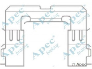 APEC braking KIT1190 priedų komplektas, stabdžių trinkelė 
 Stabdžių sistema -> Būgninis stabdys -> Dalys/priedai