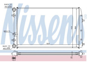 NISSENS 652711 radiatorius, variklio aušinimas 
 Aušinimo sistema -> Radiatorius/alyvos aušintuvas -> Radiatorius/dalys
6Q0.121.253 L, 6Q0.121.253 M, 6Q0.121.253 Q