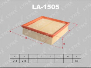 LYNXauto LA-1505 oro filtras 
 Techninės priežiūros dalys -> Techninės priežiūros intervalai
5005156, 5016787, 860X9601BA, A790X9601AA