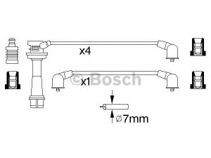 BOSCH 0 986 356 929 uždegimo laido komplektas 
 Kibirkšties / kaitinamasis uždegimas -> Uždegimo laidai/jungtys