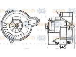 HELLA 8EW 009 158-101 vidaus pūtiklis 
 Šildymas / vėdinimas -> Orpūtė/dalys
6441 99, 6441.99