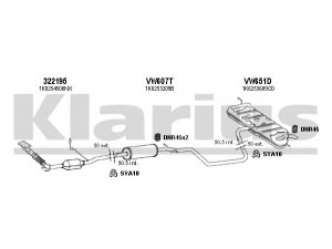 KLARIUS 931256U išmetimo sistema