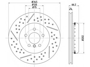 PAGID 65141 stabdžių diskas 
 Stabdžių sistema -> Diskinis stabdys -> Stabdžių diskas
34206797600