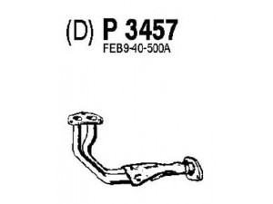 FENNO P3457 išleidimo kolektorius 
 Išmetimo sistema -> Išmetimo vamzdžiai
FEB9-40-500A