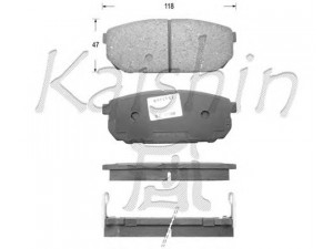 KAISHIN FK11133 stabdžių trinkelių rinkinys, diskinis stabdys 
 Techninės priežiūros dalys -> Papildomas remontas
583023ED00, 583023EE00