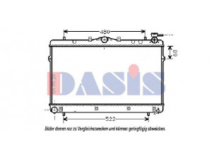 AKS DASIS 560220N radiatorius, variklio aušinimas 
 Aušinimo sistema -> Radiatorius/alyvos aušintuvas -> Radiatorius/dalys
2531029000, 2531029010