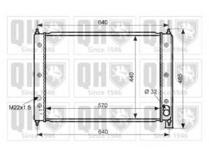 QUINTON HAZELL QER1420 radiatorius, variklio aušinimas 
 Aušinimo sistema -> Radiatorius/alyvos aušintuvas -> Radiatorius/dalys
068 121 253B, 068 121 253C, 068 121 253D