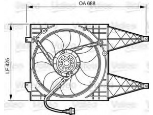 VALEO 696375 ventiliatorius, radiatoriaus 
 Aušinimo sistema -> Oro aušinimas
6Q0959455D, 6Q0959455D, 6Q0959455D