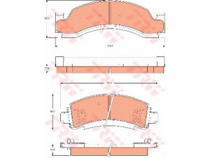 TRW GDB7604 stabdžių trinkelių rinkinys, diskinis stabdys
15618257