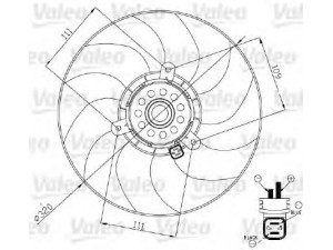 VALEO 696189 ventiliatorius, radiatoriaus 
 Aušinimo sistema -> Oro aušinimas
1253-78, 1253-A1, 125378, 1253A1