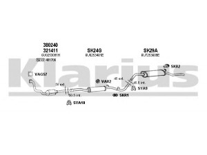 KLARIUS 780023U išmetimo sistema