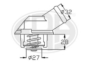 ERA 350095 termostatas, aušinimo skystis 
 Aušinimo sistema -> Termostatas/tarpiklis -> Thermostat
60516212