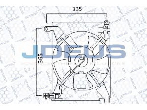 JDEUS EV56M101 ventiliatorius, radiatoriaus 
 Aušinimo sistema -> Oro aušinimas
96536522