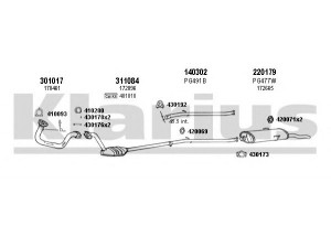 KLARIUS 630391E išmetimo sistema 
 Išmetimo sistema -> Išmetimo sistema, visa