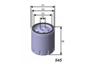 MISFAT Z439 alyvos filtras 
 Techninės priežiūros dalys -> Techninės priežiūros intervalai
1109AL, 1109R1, 1109T1, 1109X2