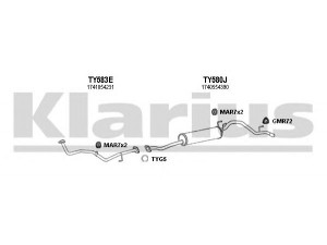 KLARIUS 900410U išmetimo sistema 
 Išmetimo sistema -> Išmetimo sistema, visa