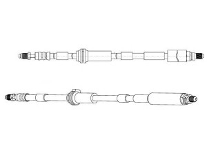 CEF 512765 stabdžių žarnelė 
 Stabdžių sistema -> Stabdžių žarnelės
1477377, 3S512078CC