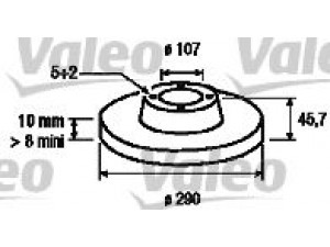 VALEO 186504 stabdžių diskas 
 Stabdžių sistema -> Diskinis stabdys -> Stabdžių diskas
55211-60A00, 5521160A00, 55211-60A00