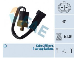 FAE 35860 temperatūros jungiklis, aušinimo skysčio įspėjimo lemputė 
 Aušinimo sistema -> Siuntimo blokas, aušinimo skysčio temperatūra
99452677