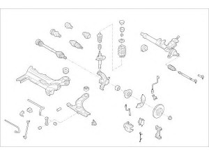 DELPHI SKOD-09063-F rato pakaba 
 Ašies montavimas/vairavimo mechanizmas/ratai -> Prekių paieška pagal schemą