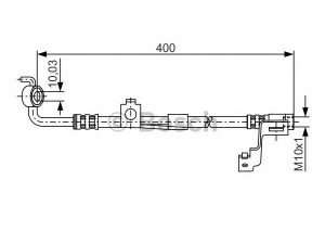 BOSCH 1 987 476 815 stabdžių žarnelė 
 Stabdžių sistema -> Stabdžių žarnelės
1041774, 1075806, 97AG 2078 CA