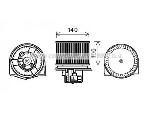 AVA QUALITY COOLING SB8078 elektrovariklis, vidinis pūtiklis 
 Šildymas / vėdinimas -> Orpūtė/dalys
5047527, 5049085, 5333539