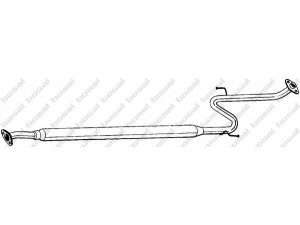 BOSAL 284-005 vidurinis duslintuvas 
 Išmetimo sistema -> Duslintuvas
17420-63100