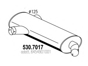 ASSO 530.7017 vidurinis / galinis duslintuvas
6454901001