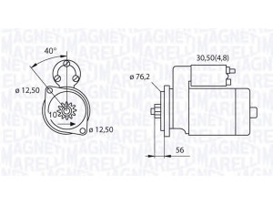 MAGNETI MARELLI 063521230180 starteris 
 Elektros įranga -> Starterio sistema -> Starteris
02T911024