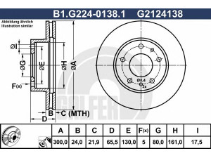 GALFER B1.G224-0138.1 stabdžių diskas 
 Dviratė transporto priemonės -> Stabdžių sistema -> Stabdžių diskai / priedai
16 078 722 80, 4246 K3, 4246 Y3