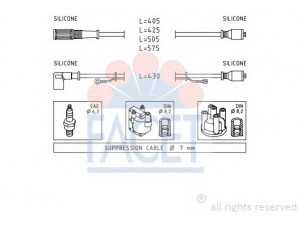FACET 4.8466 uždegimo laido komplektas 
 Kibirkšties / kaitinamasis uždegimas -> Uždegimo laidai/jungtys
7604977, 7613158