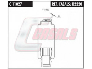 CASALS B2220 amortizatorius, kabinos pakaba 
 Kėbulas -> Vairuotojo kabina -> Pakaba, vairuotojo kabina
1629719, 1629724, 16297241, 3172984