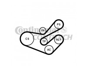 CONTITECH 6PK1750K3 V formos rumbuotas diržas, komplektas 
 Techninės priežiūros dalys -> Techninės priežiūros intervalai