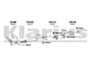 KLARIUS 361648U išmetimo sistema 
 Išmetimo sistema -> Išmetimo sistema, visa