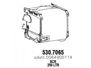 ASSO 530.7065 suodžių / kietųjų dalelių filtras, išmetimo sistema 
 Išmetimo sistema -> Suodžių/dalelių filtras
0034900314, 0064900114