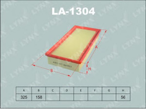 LYNXauto LA-1304 oro filtras 
 Techninės priežiūros dalys -> Techninės priežiūros intervalai
5022741, 5022883, 890X9601BA, GFE2182