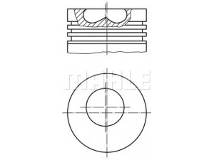 MAHLE ORIGINAL 681 01 01 stūmoklis 
 Variklis -> Cilindrai/stūmokliai