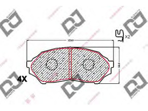 DJ PARTS BP1694 stabdžių trinkelių rinkinys, diskinis stabdys 
 Techninės priežiūros dalys -> Papildomas remontas
BJYD-33-23Z, BJYD-33-28Z, BJYD3323Z