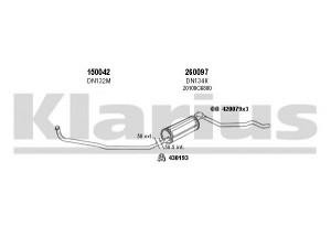 KLARIUS 270532E išmetimo sistema 
 Išmetimo sistema -> Išmetimo sistema, visa